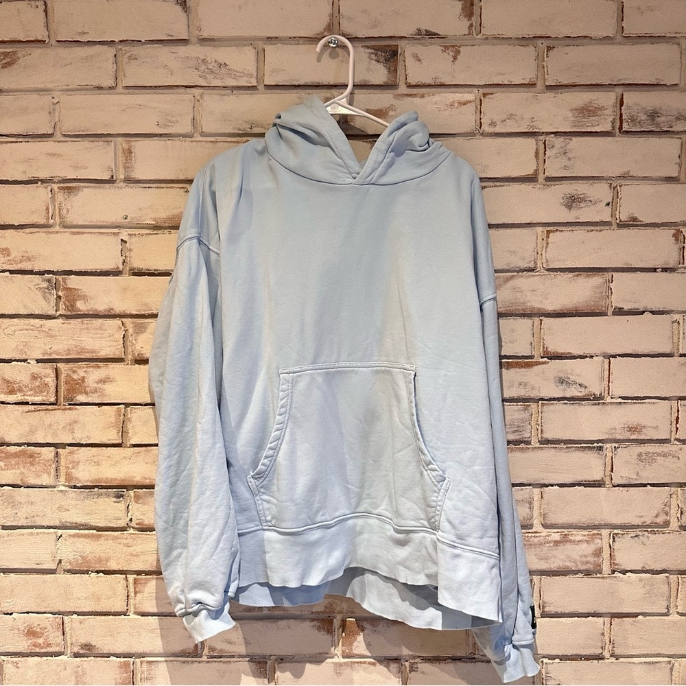 Daily Drills Oversized Unisex Hoodie Sweatshirt Powder Blue